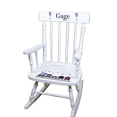 Personalized Childrens Train Rocking Chair