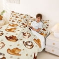 thumbnail image 3 of Homewish Western Cowboy Hot Bed Sheets,Vintage Stars Full Size Sheets,Brown Cream,4-Piece,1 Flat Sheet, 1 Fitted Sheet and 2 Pillowcases, 3 of 6