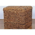 thumbnail image 2 of International Caravan Arizona Square Ottoman in Brown, 2 of 4