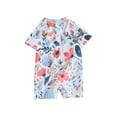 thumbnail image 2 of Musuos Toddler Girls Floral Rash Guard Swimsuit 3 6 12 18 24M 3Y Zipper Short Sleeve One-pieces Bathing Suit for Summer Baby Swimwear, 2 of 10
