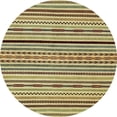 thumbnail image 1 of Ahgly Company Indoor Round Abstract Metallic Gold Abstract Area Rugs, 7' Round, 1 of 6