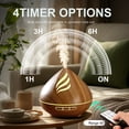 thumbnail image 4 of Noahstrong 500ml Essential Oil Diffuser, Flying Wings Shape Aromatherapy Diffusers Humidifier, Waterless Auto Shut-off for Large Room Bedroom Home Office, 4 of 8