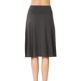 thumbnail image 4 of Womens High Waist Fold Over A-Line Flared Midi Swing Skirt, 4 of 7