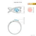 thumbnail image 4 of Angara Natural 0.55 Ct. Aquamarine with Diamond Solitaire Ring in 14K White Gold for Women (Ring Size: 3.5), 4 of 9