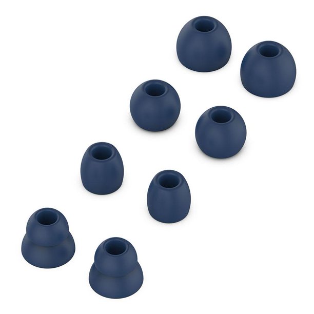 Sywqhk Funda protectora de silicona para tapones para los oídos para Beats Powerbeats Pro/3 (azul marino)