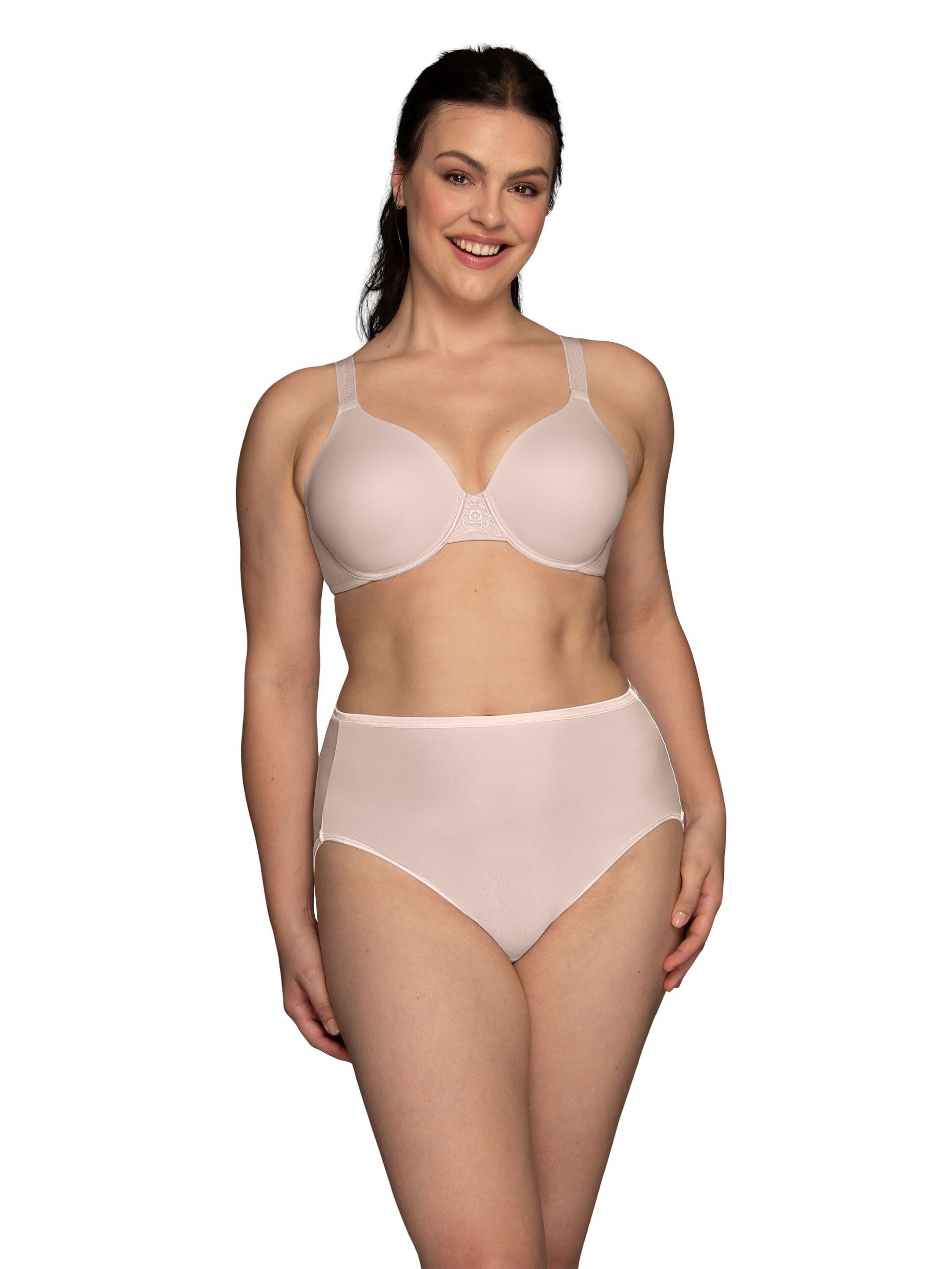 Vanity Fair Lingerie Women's Beauty Back Smoothing Underwire Bra, 4 Way Stretch Fabric, Lightly Lined Cups, Style 76380