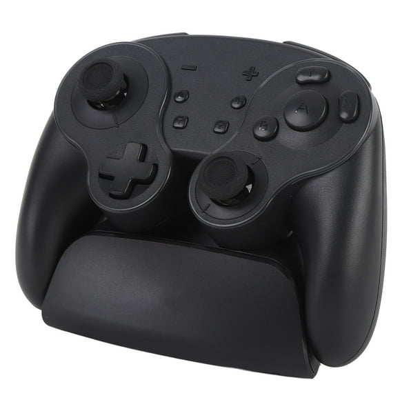 Video Game Controller, One Key Wake Up Wireless Game Controller 3 Levels RGB for Home Black
