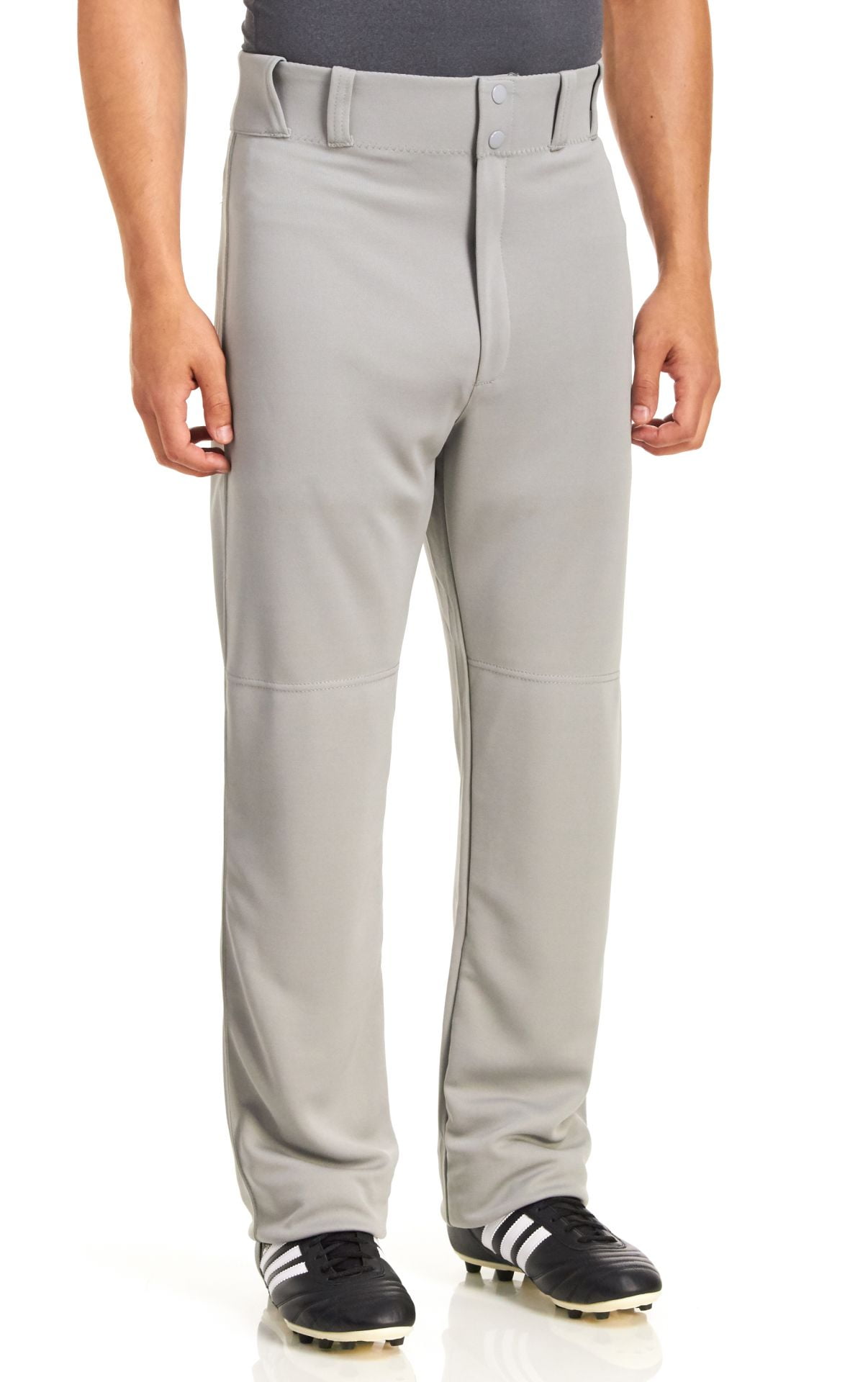 Martin Sports Youth Open Hem Bottom Baggy Baseball Pant, Grey, YXS