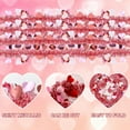 thumbnail image 6 of 5 Pack 32 Feet Pink Tinsel Garland,Banner Wall Hanging Curtain Backdrop Banner for Parade Floats, Valentine's Day, Wedding, Birthday, Mardi Gras Party Decorations, 6 of 8