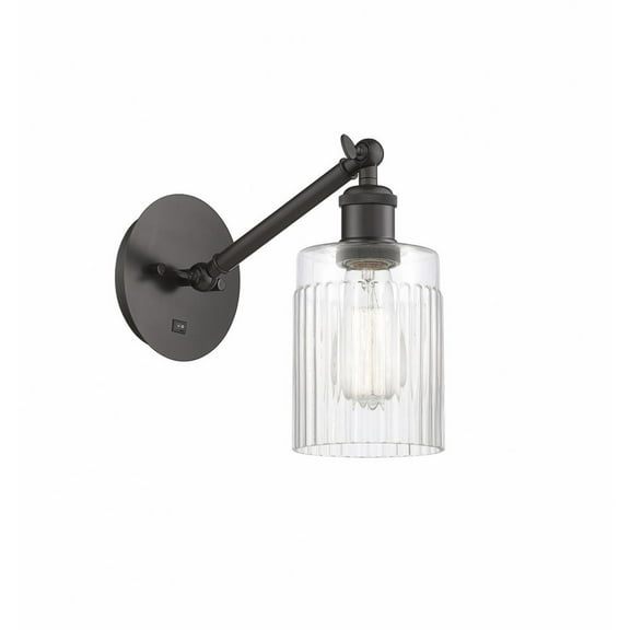 317-1W-OB-G342-LED-Innovations Lighting-Caledonia - 1 Light Wall Sconce In Industrial Style-11.38 Inches Tall and 5.3 Inches Wide Oil Rubbed Bronze
