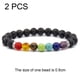 thumbnail image 2 of pulseras de cuentas elásticas curativas con piedras preciosas semipreciosas, unisex, regalos de aniversario de cumpleaños de Navidad, 2 of 5