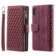 thumbnail image 6 of Decase for iPhone XS Max Case, Zipper Wallet Purse Card Slot Premium Soft PU Leather Zipper Flip Folio Wallet with Wrist Strap Kickstand Protective Cover,Winered, 6 of 7