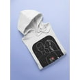 thumbnail image 3 of Couple Silhouettes Hoodie Men -Image by Shutterstock, Male Large, 3 of 4