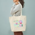 thumbnail image 3 of CafePress - Peppa Pig: Splish Splash - Unisex Canvas Tote Bag, Beige, 1-Piece, 3 of 7