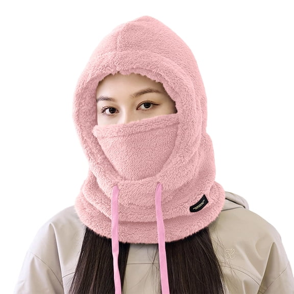 Winter Neck Gaiter Warmer Face Cover Scarf for Women, Fleece Thick Windproof Face Mask Scarves for Cold Weather