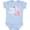 AE-Light Blue, variant on New to the Flock Cute Baby Flamingo Boys or Girls Baby Bodysuit