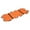 Orange, variant on Almencla Folding Soft Stretcher with 12 Handles Multipurpose Portable Transport Stretcher