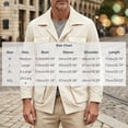 thumbnail image 3 of Utility Jacket Men Lapel Collar Button Multi Pockets Single Breasted Vintage Cargo Coat Spring Fall Casual Outdoor Outerwear, 3 of 9