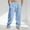 #146-Light Blue, variant on Handshe Men's Casual Straight-Leg Pants with Elastic Waist & Drawstring Pockets Relaxed Fit Comfortable Everyday Wear,Plus Size