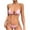 Pink, variant on Womens Tanki-ni Bathing Suits Sexy Solid Color Swimwear Two-piece Slim Swimsuit Bikini Straped Swimsuits on Clearance!