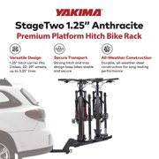 Yakima StageTwo 1.25 Premium 4 Bike Tiered Adjustable Tray Hitch Bike Rack