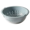 thumbnail image 2 of YardChic Plastic Food Strainer, Double Layer Deepened Thick Drain Basket, Fast Draining Holes Sturdy Multifunctional Washing Organizer for Fruits, Vegetables, Pasta, Kitchen, 2 of 5