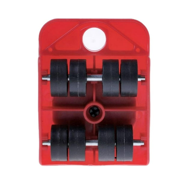 Controles Deslizantes Macarena para Muebles Rodillo Móvil Carga Máxima 150 Kg Rojo