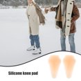 thumbnail image 3 of 1 par de rodilleras de snowboard, de silicona, adhesivas, para patinaje sobre hielo, 3 of 8