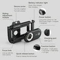 thumbnail image 4 of Portable Smartphone Microscope with 150x Magnification, CPL Polarizing Filter, 12 Adjustable LED Light Modes, 6 UV Lights, Universal Stretch Clip for Mainstream Phones, Built-in 100mAh Lithium, 4 of 7