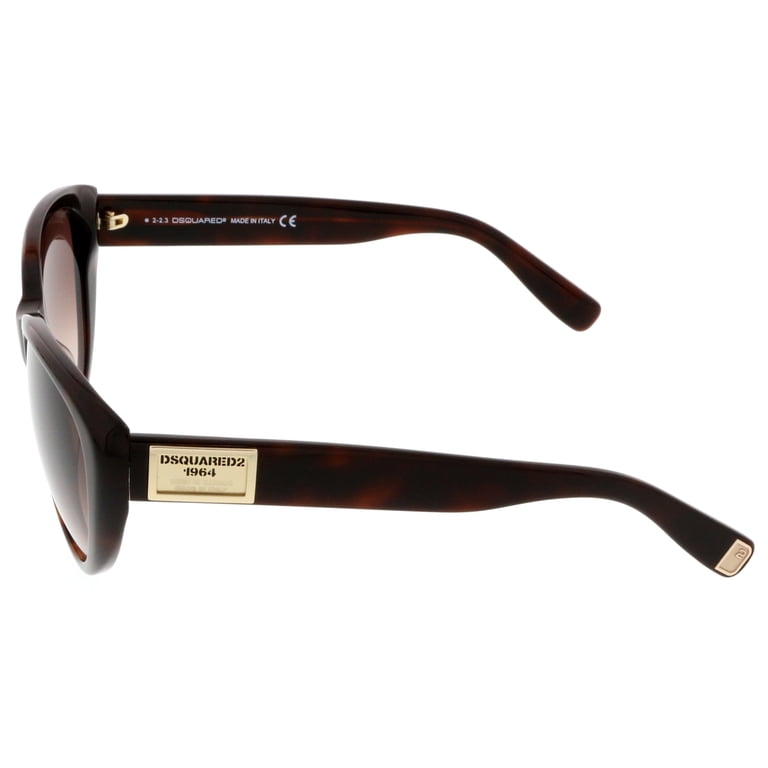 Dsquared DQ0145/S 52F Havana Cat Eye Sunglasses - Walmart.com display picture 1