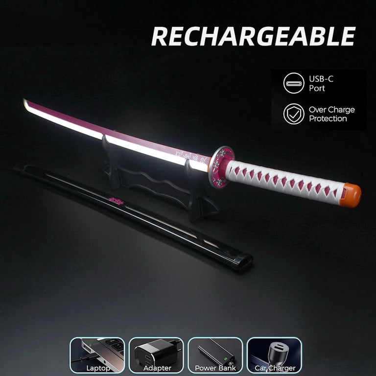 ★kanaoi Elervino Plastic LED Sword Tsuyuri Kanao, 41 Inches with Belt