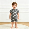 thumbnail image 1 of Boy's Clothing Printed Short Sleeve Shirt Short Pullover Spring Outfits Boy Clothes 9-10 Years, 1 of 4