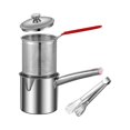 thumbnail image 3 of HLONK Friteuse en Acier Inoxydable Petite Friteuse pour Pique-Nique Combo Cuisson 1.8L, 3 of 8