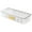 Clear, variant on Cable Storage Organizer Box Multi Compartment Charger Storage Case Stackable Transparent Plastic Storage Container with Lid for Cables Earphones Accessories Desk Drawer Organizer