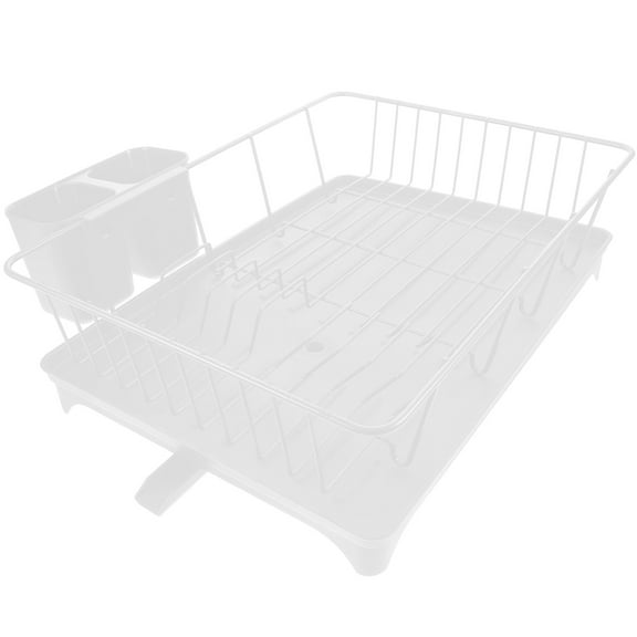 Mobestech Dish Rack White 1Set 16.5X12.2X5.1In