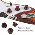 thumbnail image 4 of 3 Pieces Guitar Knobs Professional Control Reliable Wood Caps Volume Tone Repair Accessory Small Sturdy Bass Button String Instrument Fitting, 4 of 7