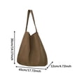 thumbnail image 7 of FVDPWYE Shoulder Bag for Women Casual Fashion Tote Purse for College Travel Shopping Camel, 7 of 7