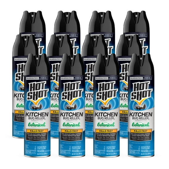 Hot Shot Kitchen Bug Killer2 AerosolPack of 12