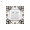 thumbnail image 2 of Flmtop Switch Sticker European Style Punch Free Plastic Wall-mounted Outlet Cover Wall Decal for Home, 2 of 8