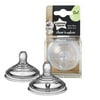 Tommee Tippee Closer to Nature Slow Flow Baby Bottle Nipples, Newborns+ – 2pk