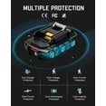thumbnail image 2 of 2 Pack 3.0Ah 18 Volt Battery Replace for Makita 18V Battery BL1815 BL1840B, Compatible with makita 18v Battery Chargers and Cordless Power Tools, 2 of 11