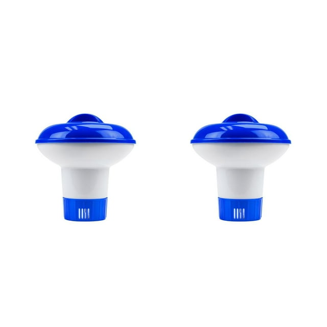 maskred 5/8/10inch Swimming Pool Pill Chemicals Dispensing Device Pool Tablet Dispenser blue white 2Set