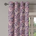 thumbnail image 2 of Ambesonne Vintage Grommet Curtain, Damask Inspired Floral Form, 50" x 72", Eggplant Coral Beige, 2 of 6