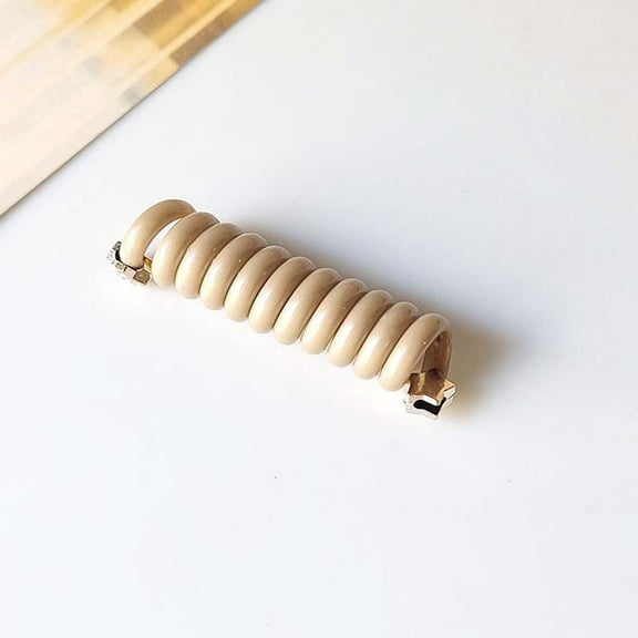 Herrnalise Star Braided Telephone Wire Hair Bands, 2024 New Phone Cord Straight Spiral Hair Ties, No Crease Elastic Coils, Multi Color Waterproof Spiral Phone Cord Hair Scrunchies Hair Coils