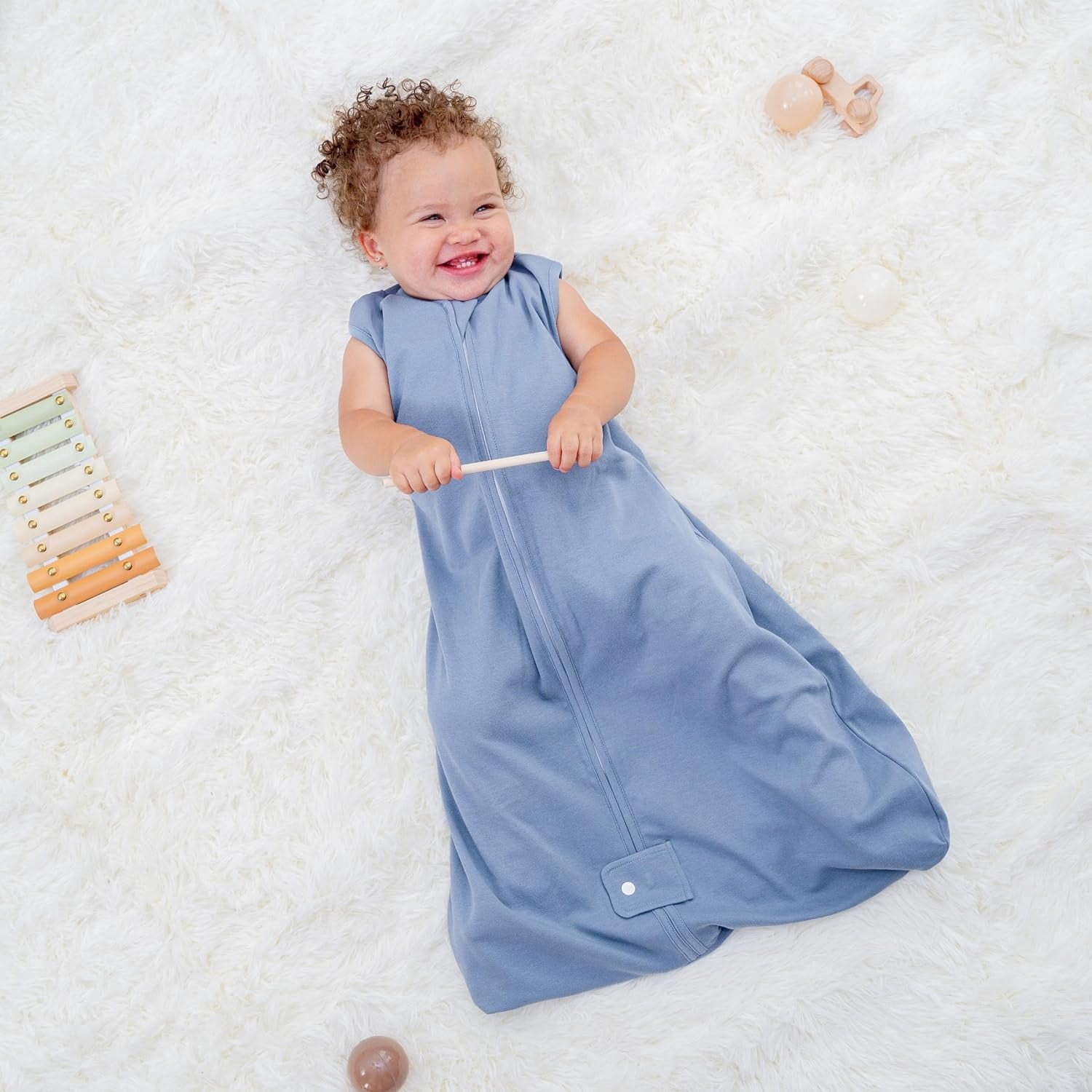 Comfy Cubs Sleep Bag, Sack for Baby, 2 Pack, for Boy and Girl, Newborns and Toddlers (Nomadic Blue, Azul, Medium)