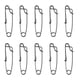 thumbnail image 1 of 2x 10Pcs Clips Conectores de Línea Larga Cebos Corchos para Tiburón Atún Cangrejo Pesca DYNWAVEMX Clips de línea larga, 1 of 8