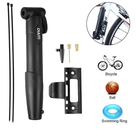 Pump Weight - EEEkit Alloy Mini Bike Pump (Black) w/ mounting bracket, Lightweight & Protable Unfolded Size:40.5cm/16in; Folded Size: 19.5cm/7.7in