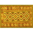 thumbnail image 1 of Ahgly Company Machine Washable Indoor Rectangle Southwestern Yellow Country Area Rugs, 2' x 5', 1 of 4