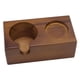 thumbnail image 4 of Soporte de madera para filtro de café, soporte para compactador de café, estación de apisonamiento, color marrón, 4 of 5