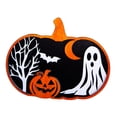 thumbnail image 4 of Adorno de calabaza colgante, recorte de madera ligero, adorno decorativo espeluznante Estilo B, 4 of 9